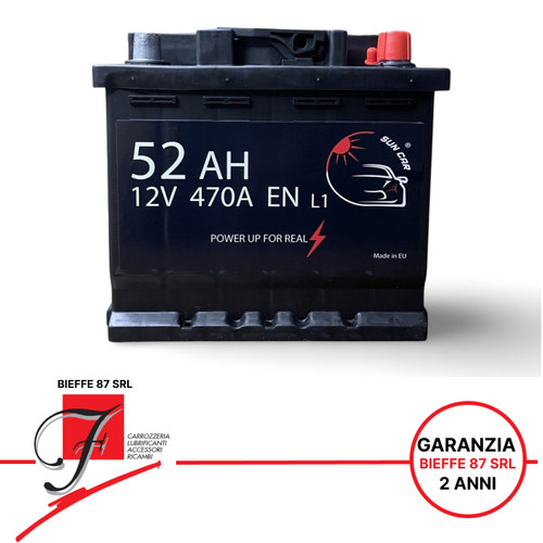 Batteria auto suncar - 12v, 52ah