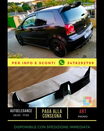 Spoiler nero lucido adatto - , per